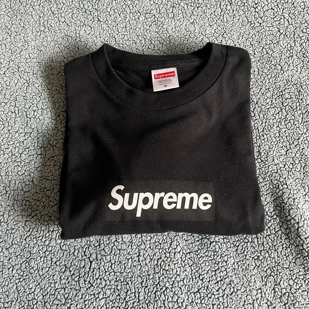 Supreme Box Logo Tee Black 23FW シュプリーム Supreme Box Logo eBay